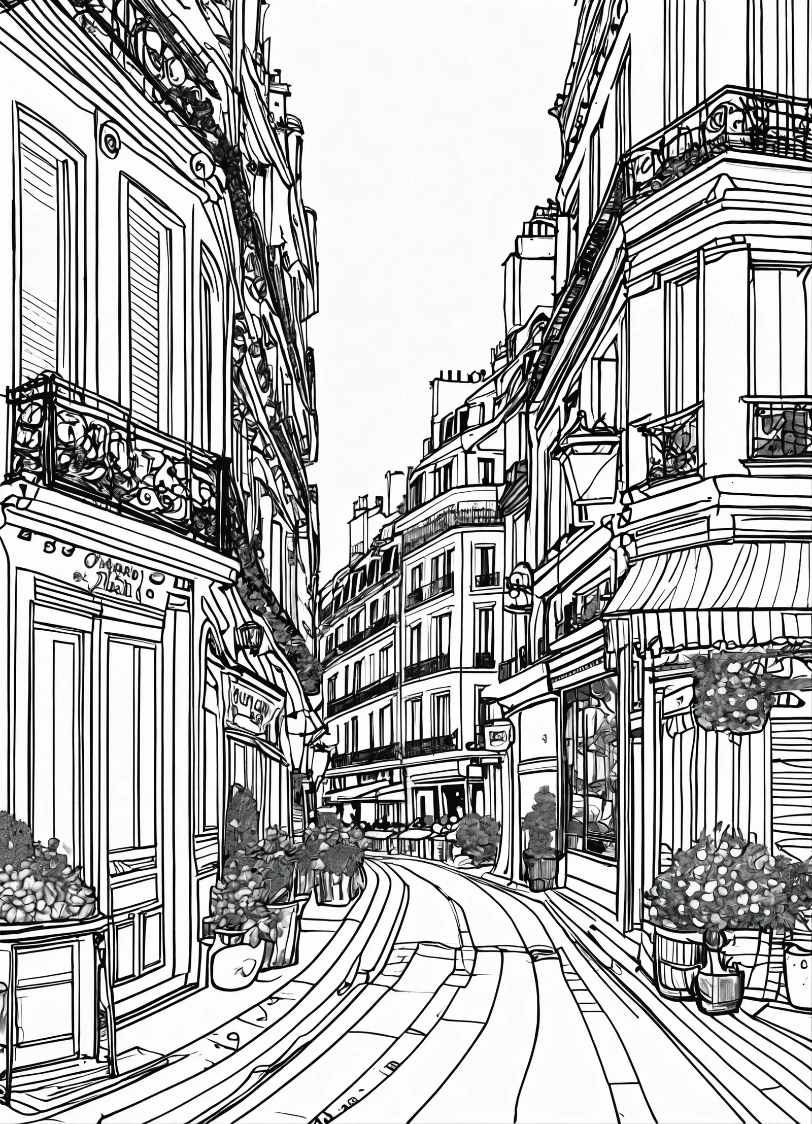 Home high detail coloring book page (42)
