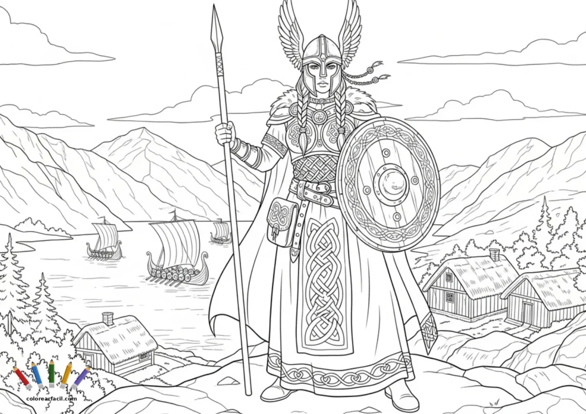 Figura serena que protege los caminos de los mortales y guía a quienes los recorren.