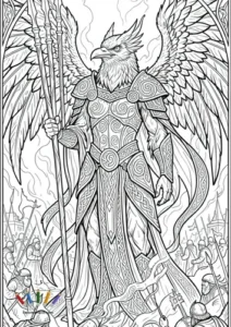 01 el guardián del alba guerrero fénix celta miniatura